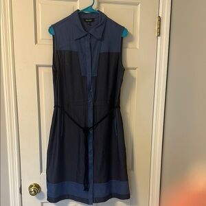 Navy Blue Sleeveless Dress